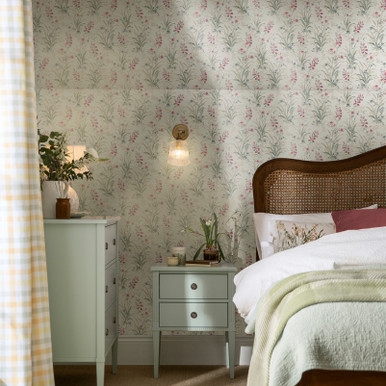 Laura Ashley Mosedale Posy Soft Natural Wallpaper