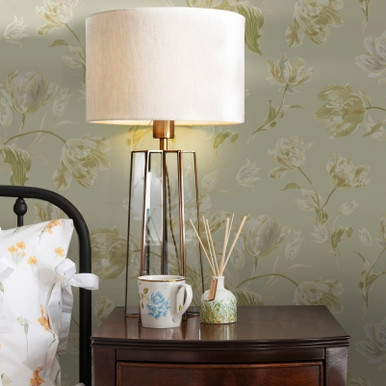 Laura Ashley Gosford Sage Green Wallpaper