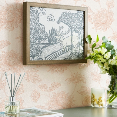 Laura Ashley Stratton Plaster Pink Wallpaper