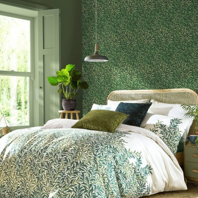 Willow Bough Deep Green Wallpaper