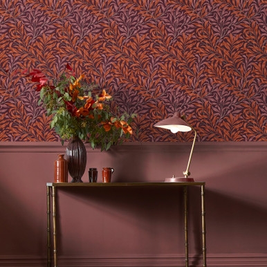 Willow Bough Plum Wallpaper