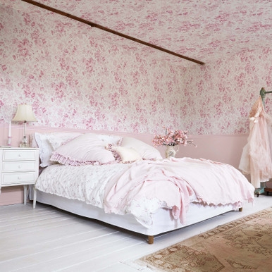 Romantic Rose Pink Wallpaper