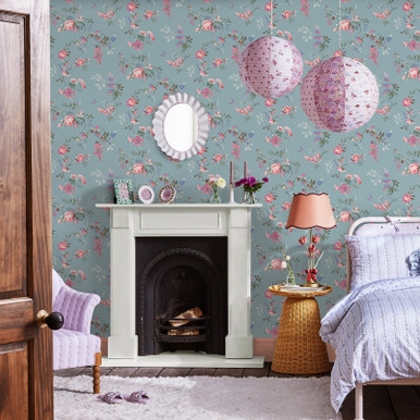 Cath Kidston Birds & Roses Summer Wallpaper