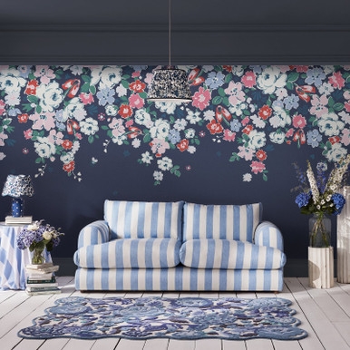 Clifton Floral Navy Bespoke Mural