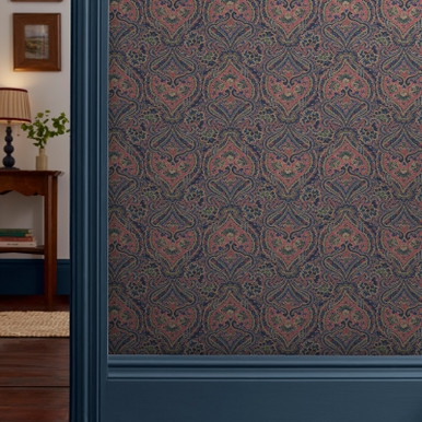 Joules Opulent Paisley Navy Wallpaper