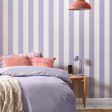 Next Craft Stripe Lilac Wallpaper