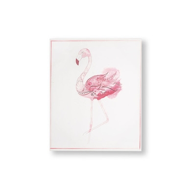 Fabulous Flamingo Printed Canvas Wall Art