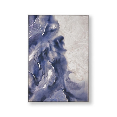 Serene Waves Framed Canvas Wall Art