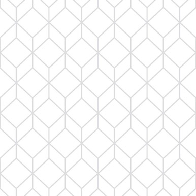 Myrtle Geo White & Silver Wallpaper