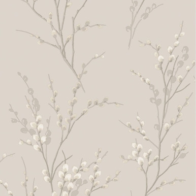 Laura Ashley Pussy Willow Dove Grey Wallpaper