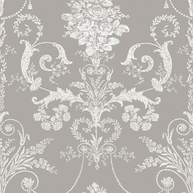 Laura Ashley Josette Steel Wallpaper