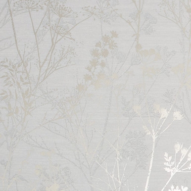 Hedgerow Grey Pale Gold Wallpaper