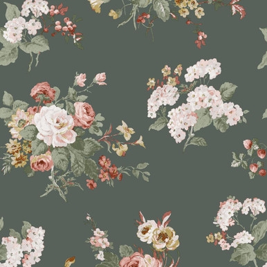 Laura Ashley Rosemore Fern Wallpaper