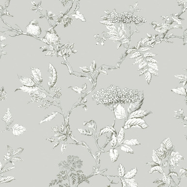 Laura Ashley Elderwood Steel Wallpaper