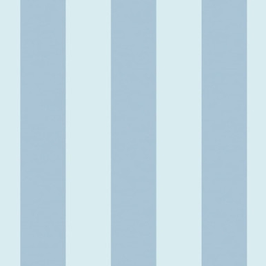 Laura Ashley Lille Matt Stripe Blue Sky Wallpaper