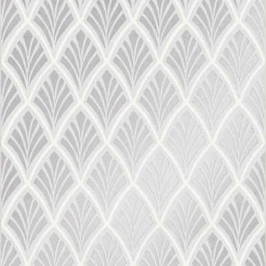 Laura Ashley Florin Silver Wallpaper