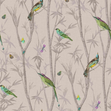 Next Chinoiserie Bird Trail Natural Wallpaper