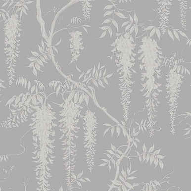 Next Wisteria Trails Grey Wallpaper