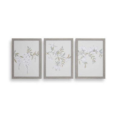 Parterre Set Of 3 Framed Canvases