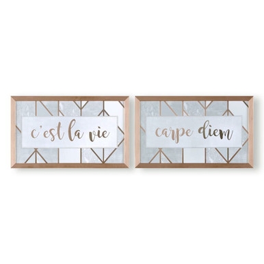 C'est La Vie & Carpe Diem Framed Prints