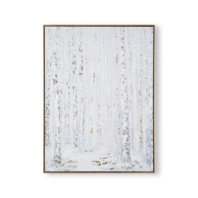 Beautiful Birch Trees Framed Canvas