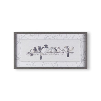 Innocence Birds Framed Floating Canvas