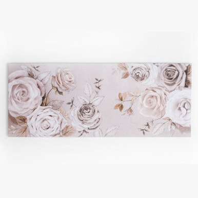 Mixed Media Rose Trail Printed Canvas Wall Art