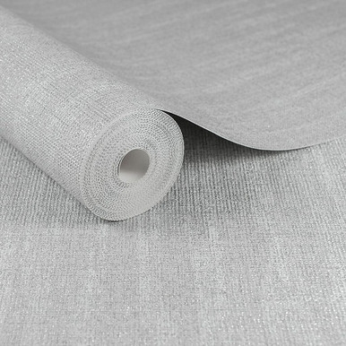 Chenille Silver Wallpaper