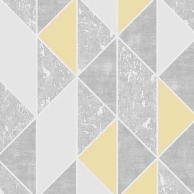 Milan Geo Yellow Wallpaper