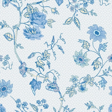 Laura Ashley Rambling Rector Blue Sky Wallpaper