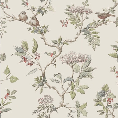 Laura Ashley Elderwood Natural Wallpaper