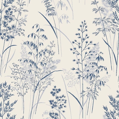 Next Leaf Sprigs Blue Wallpaper