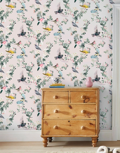 Joules Handford Garden Birds Antique Crème Wallpaper