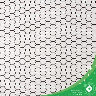 Hexagon Lattice White Wallpaper