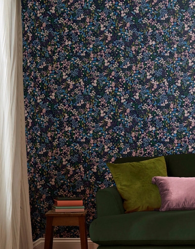 Joules Gilmorton Ditsy Garden Greens Wallpaper