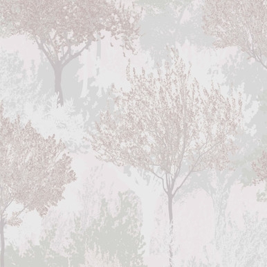 Birch Mauve Wallpaper