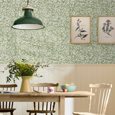 Joules Twilight Ditsy Green Wallpaper