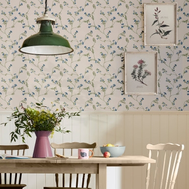 Joules Robey Cottage Floral Creme Wallpaper