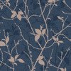 Belle Navy and Copper Wallpaper