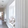 Watercolour Stripe Grey Wallpaper