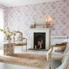 Bird Chinoiserie Pink and Gold Wallpaper