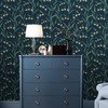 Laura Ashley Fulwell Fuchsia Midnight Seaspray Wallpaper