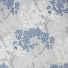 Fresco Lykke Tree Navy Floral Wallpaper