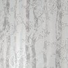 Dappled Trees Grey / Silver Wallpaper