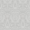 Heraldic Damask Slate Gray Wallpaper