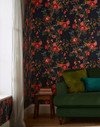 Joules Forest Chinoiserie French Navy Wallpaper