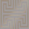 Next Metallic Greek Key Grey Wallpaper