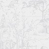 Laura Ashley Toile de Jouy Sugared Grey Wallpaper