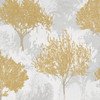 Birch Mustard Wallpaper