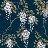 Wisteria Navy Wallpaper